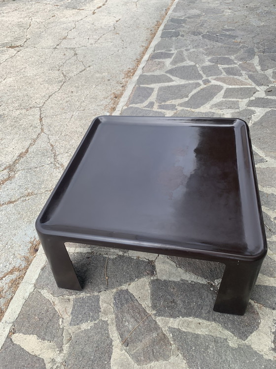 Image 1 of B&B Italia Amanta Salontafel 70x70 - Origineel ontwerp van Mario Bellini uit de jaren 70 - Fiberlite Bruin - Vintage Design