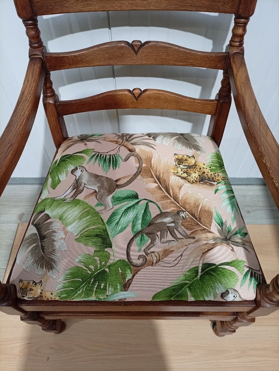 Sillón de madera con tapicería nueva! – Sillones, Textile, Wood (photo 5 of 7)