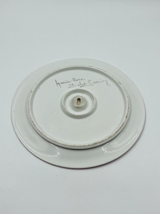 Image 1 of Piatto dell'artista firmato Marie-Rose Debut-Seurin