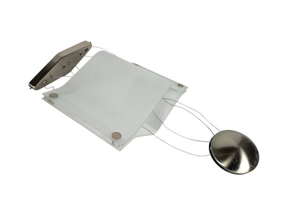 Image 1 of Lumi Moda - vetro satinato - lampada a sospensione - Made in Italy - anni '80