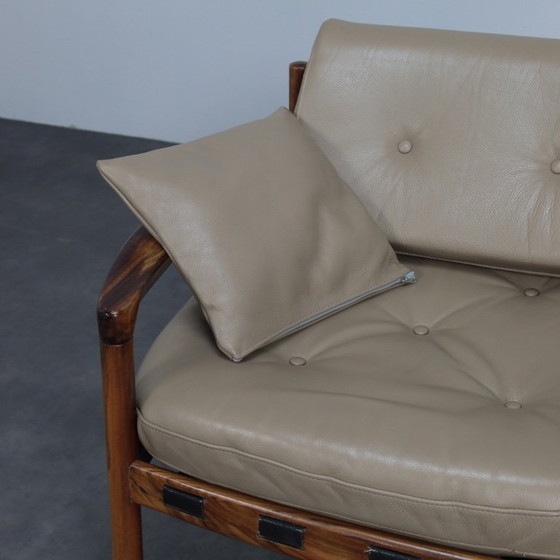 Image 1 of Mid-Century Modern Leather Lounge Chair by Sven Ellekaer for Coja Netherlands, 1960s