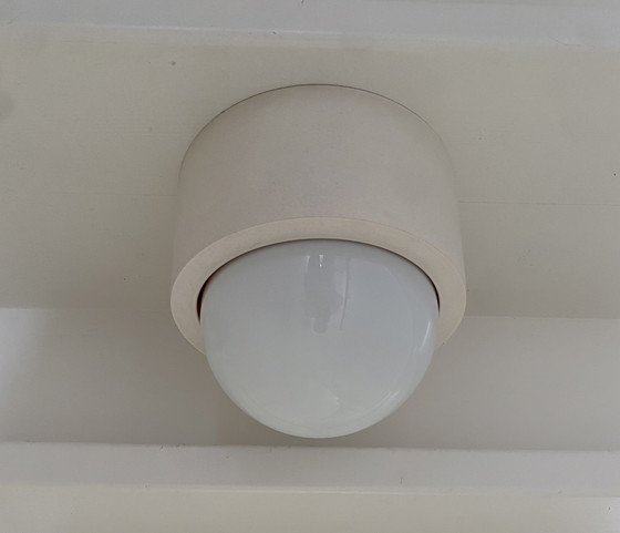 Image 1 of See also my other ads

Vintage ceiling light / wall lamp with opaline glass globe - retro design