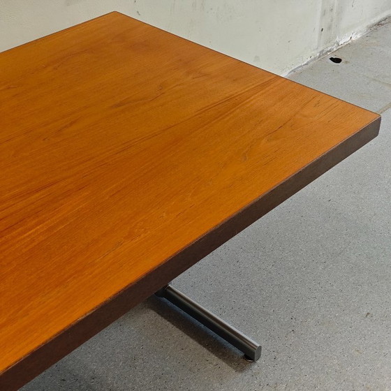 Image 1 of Vintage dining table wood metal
