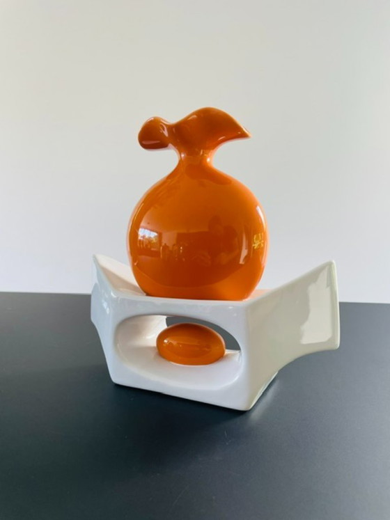 Image 1 of Unique ceramic designer vase – modern sculptural design