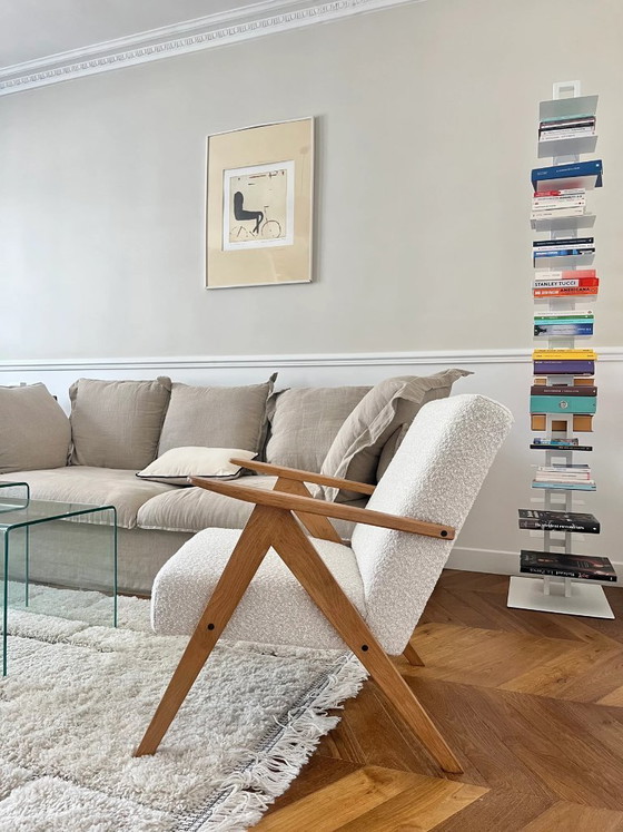 Image 1 of KOMPAS fauteuil, crème bouclé