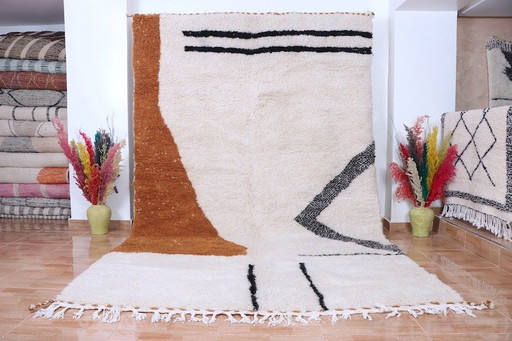 Traditioneel handgemaakt Beni Ouraine tapijt, maat 2/3 – Aime Té, vloerkleden en tapijten, Wool (photo 2 of 5)
