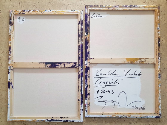 Image 1 of Jürgen Angeler - Golden Violet Crystals - XXL