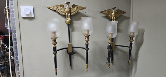 Image 1 of 2 wall lamps early 20th century