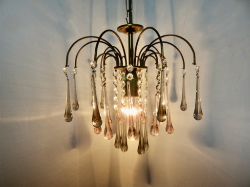 "Water Drop" chandelier in Murano glass, Italy