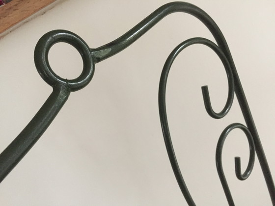 Image 1 of Stalen en stoffen tuinstoel