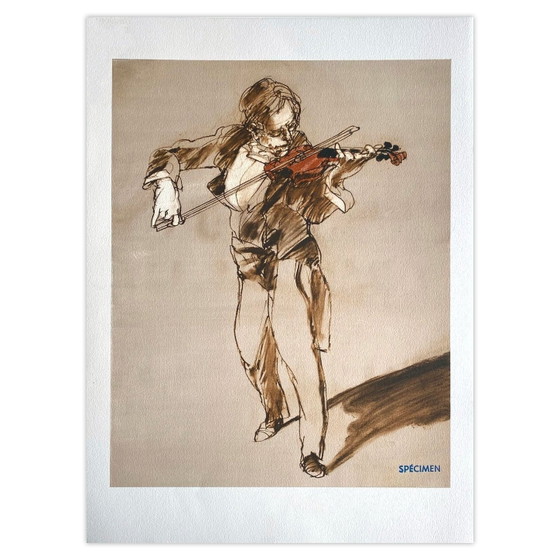 Image 1 of Claude WEISBUCH Litografia La leçon 1990