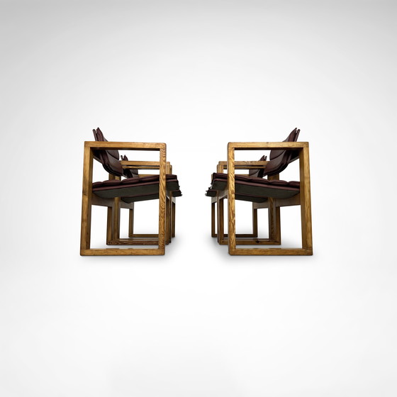 Image 1 of Fauteuil van Ate van Apeldoorn voor Houtwerk Hattem 1970, set van 4