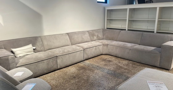 Image 1 of Banc Element Loki en tissu Life Taupe