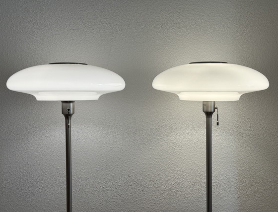 Image 1 of IKEA TALLBYN Design-Stehleuchte (2) | gebürstetes Chrom | Kabeldimmer (zusätzlich) | ca. 2000–2010