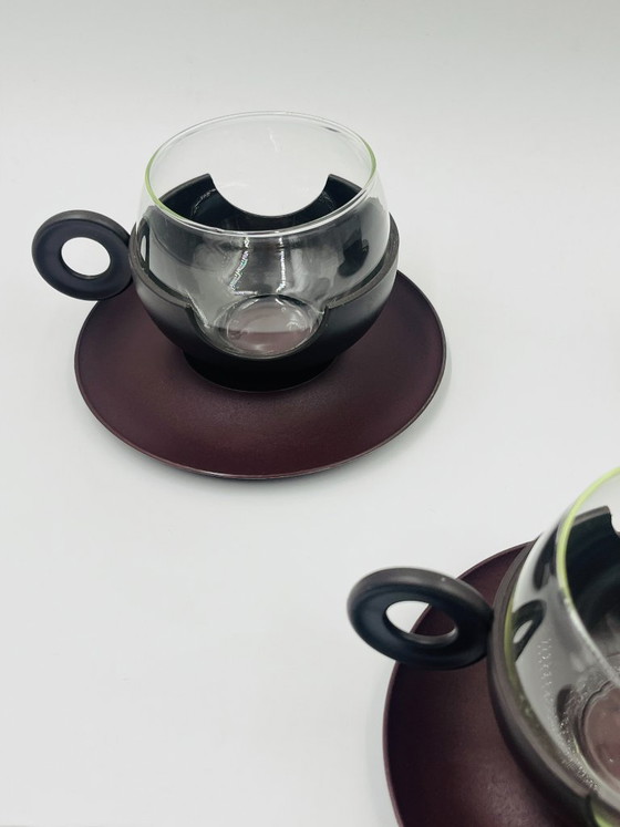 Image 1 of Set of 5 Pop Cups with Donut Handles – Dutch Design – 1970