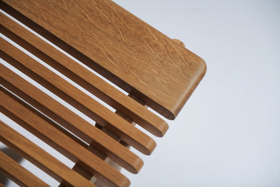 Image 1 of PP JH 589 houten bank - salontafel van Hans J Wegner voor PP Møbler (Hansen)