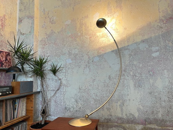 Image 1 of Lampada ad arco Bankamp regolabile in ottone - lampada dorata