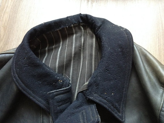 Image 1 of Giacca di pelle militare vintage, da aviatore o da carrista.