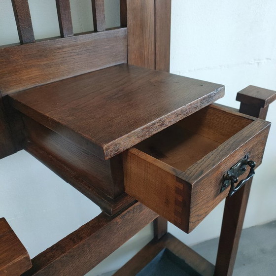 Image 1 of Antico appendiabiti da sala Arts & Crafts (1908)