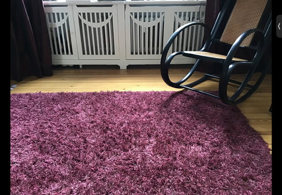 Image 1 of Tappeto Kasthall Fogg 360 x 200 Lino Cerise scuro rosso viola NP 3800€