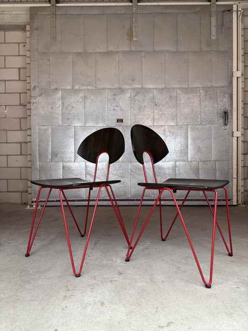 2x Kusch&Co Mikado Chair by Walter Leeman