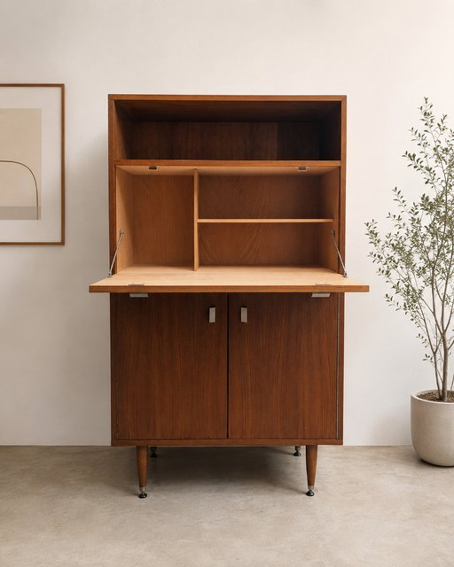 Vintage Scandinavisch secretair bureau, jaren 60