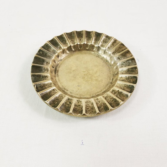 Image 1 of Cenicero de latón estilo Art Déco, Dinamarca, década de 1950.