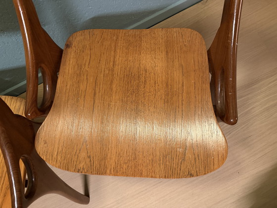 Image 1 of Set mit 2 Arne Hovmand Esszimmerstühlen 