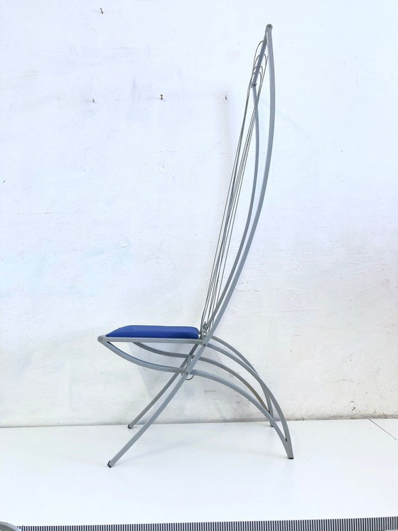 Image 1 of Poltrona a forma di arpa XXL degli anni '80/'90, Dietrich Design, alta 160 cm.