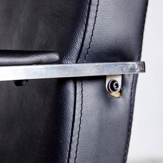 Image 1 of MK8306 Stalen fauteuil met lederen bekleding