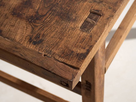 Mesa consola escritorio antigua (c.1920) #30, Madera, Marrón (foto 24 de 27)