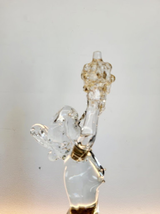 Image 1 of Exceptional Murano Art Glass Sculpture – Female Figure with Grapes – Signed by Master Pino Signoretto