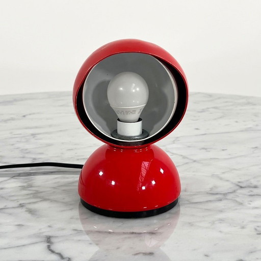 Red Eclisse Table Lamps by Vico Magistretti for Artemide, 1960s