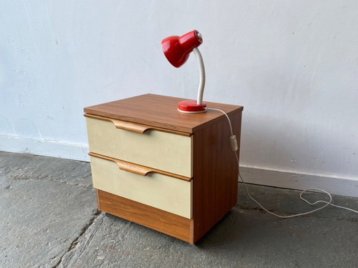 Comodino vintage di metà secolo degli anni '60