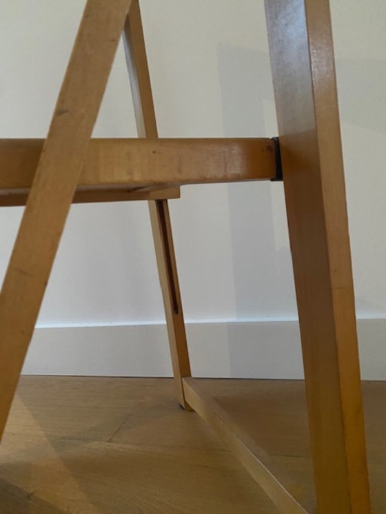 Image 1 of Klapstoel Vintage Beukenhout