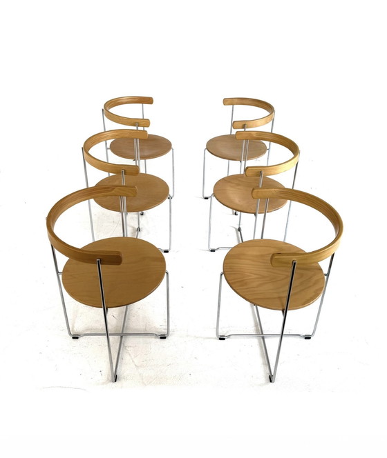 Image 1 of 6x Silla plegable de diseño 'Soley', Kusch & Co '80