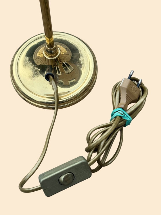 Image 1 of High-End English Classic Table Lamp | High-Gloss Brass | Heavy Quality | 1995