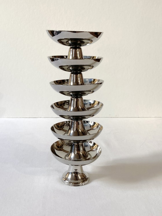 Image 1 of 6 stainless steel ice cream/dessert cups
