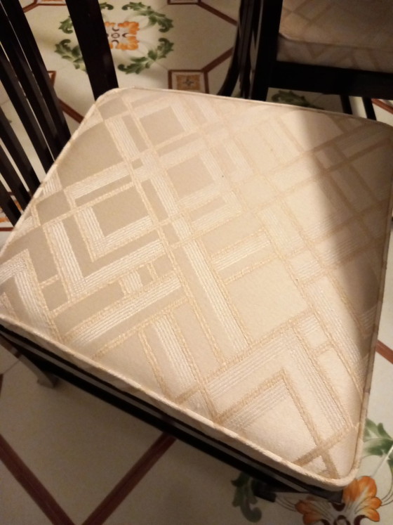 Image 1 of Table with 6 Giorgetti chairs from the 70s