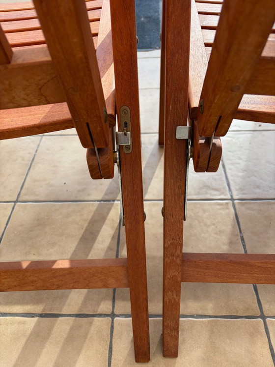 Image 1 of Chaises de jardin (4 pièces) Gloster - bois de teck