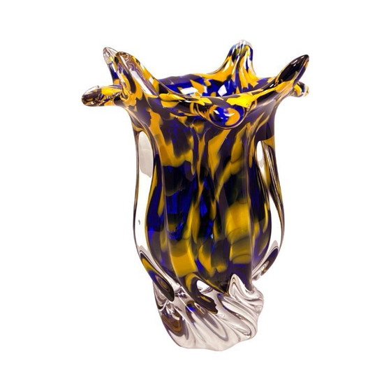 Image 1 of Chřibská Sklárna Vase Josef Hospodka vintage Art Glass années 1960/1970.