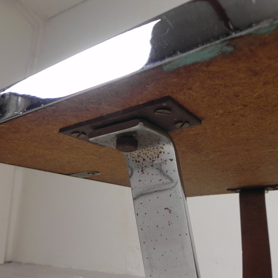 Image 1 of Tile Table With 21 Tiles, Signed ''Ledu''