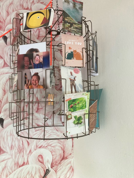 Image 1 of Lampe pendante Porte-cartes vintage