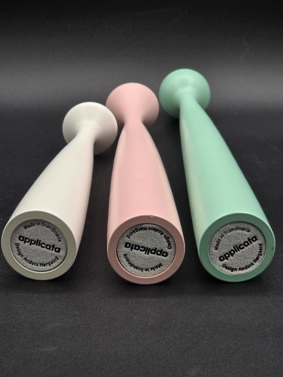 Image 1 of  Set of 3 candlesticks, Anders Nørgaard for Applicata