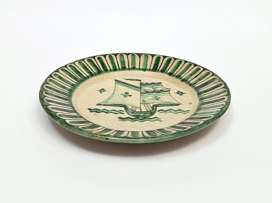 Image 1 of 4 Piatti Vietri decorati della Fabbrica Ceramica Avallone, anni '30