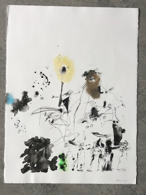 Jef Diederen, gouache 1999