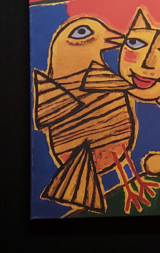 Image 1 of Corneille-Siebdruck auf Leinwand, 50 x 60 cm