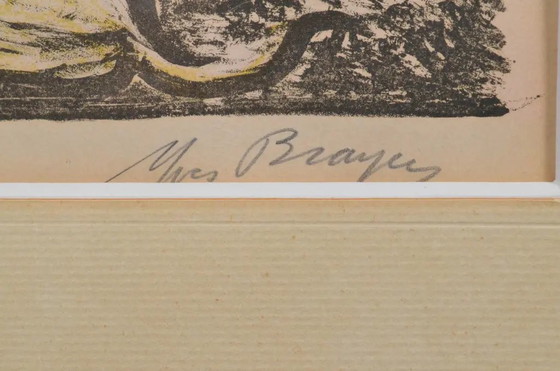 Litografía en color francesa firmada y numerada de Yves Brayer “Le Banquet” de los años 80 (photo 3 of 10)