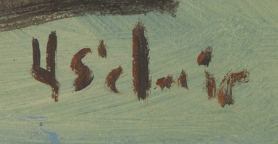 Image 1 of tableau original et signé du peintre Henry Saint-Clair