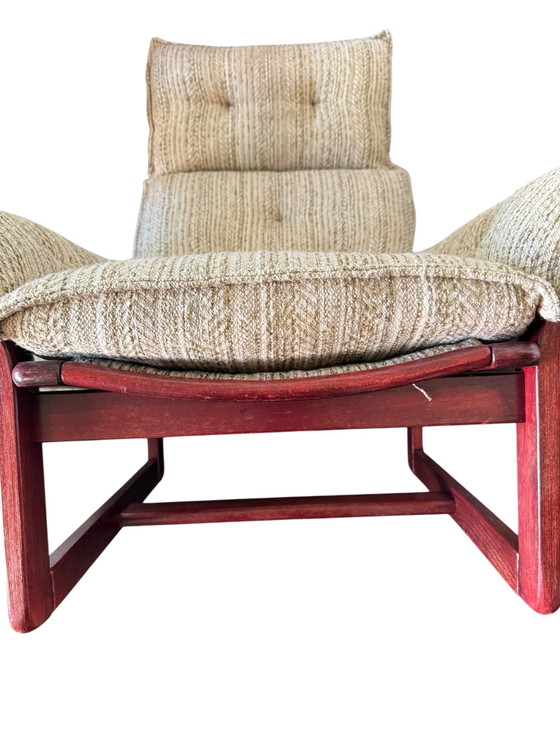 Poltrone Relax Ungheresi Mid Century – Tessile, Legno (photo 7 of 7)